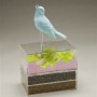 Shoebox Sculpture Exhibition, Chad Curtis, Blue Bird with Seed and Moss Chad Curtis, Blue Bird with Seed and Moss